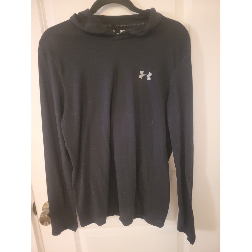 Under Armour Men's Loose Fit Lightweight Summer Longsleeved Tshirt W Hood Sz M